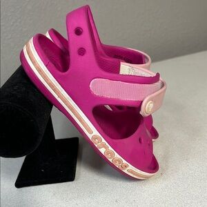 CROCS Pink Sporty Sandals with Adjustable Straps